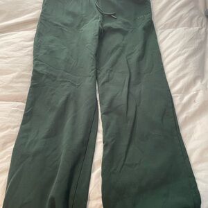 YoungLA Dark Green Wide-Leg Pants